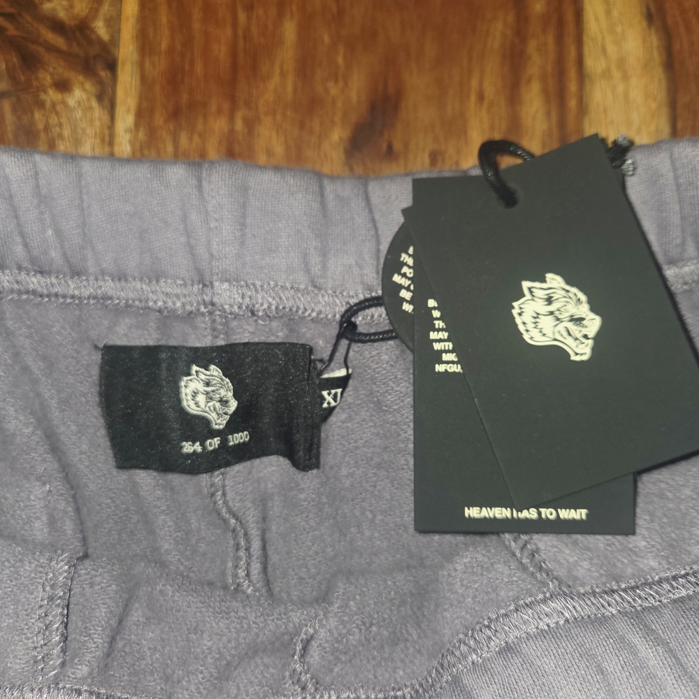 Darc Sport Purple Washed Sweat Shorts - Picture 5 of 8